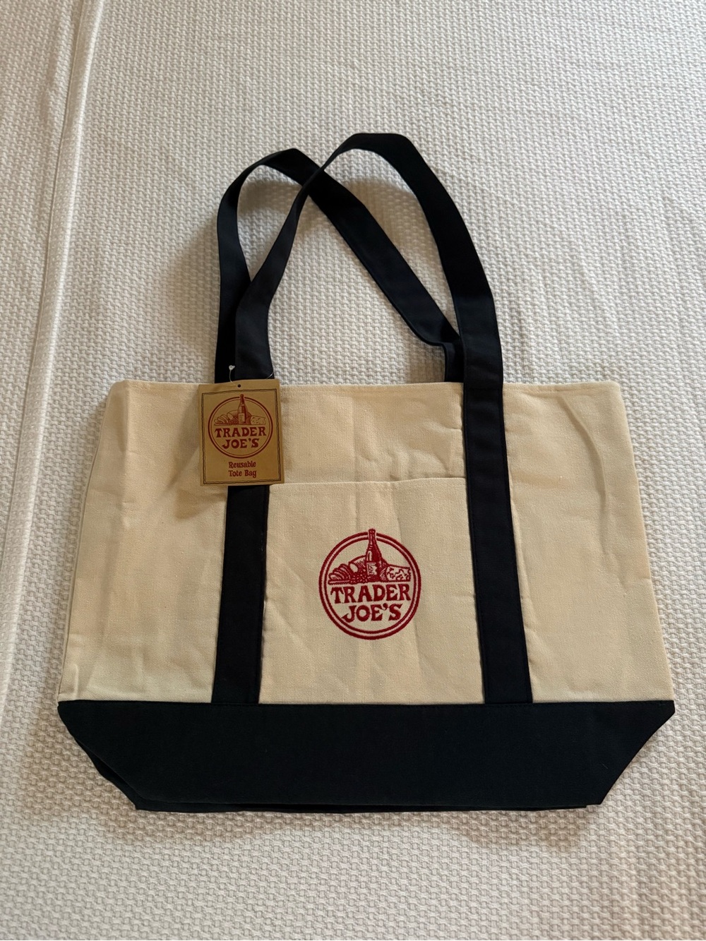 Trader Joe's Canvas Navy Tote Bag